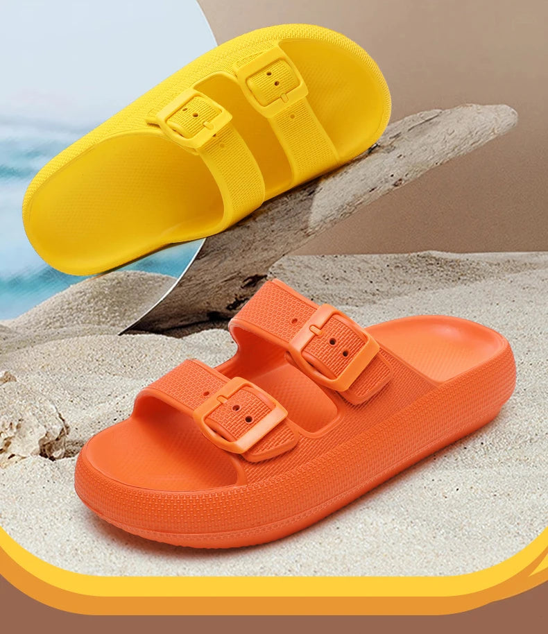 Brand Women Men Slippers Soft Sandals Women Beach Casual Shoes EVA Slides Original Men Flip-flop Summer 2023 Summer Men's Sandal