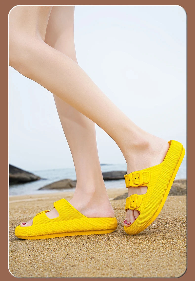 Brand Women Men Slippers Soft Sandals Women Beach Casual Shoes EVA Slides Original Men Flip-flop Summer 2023 Summer Men's Sandal