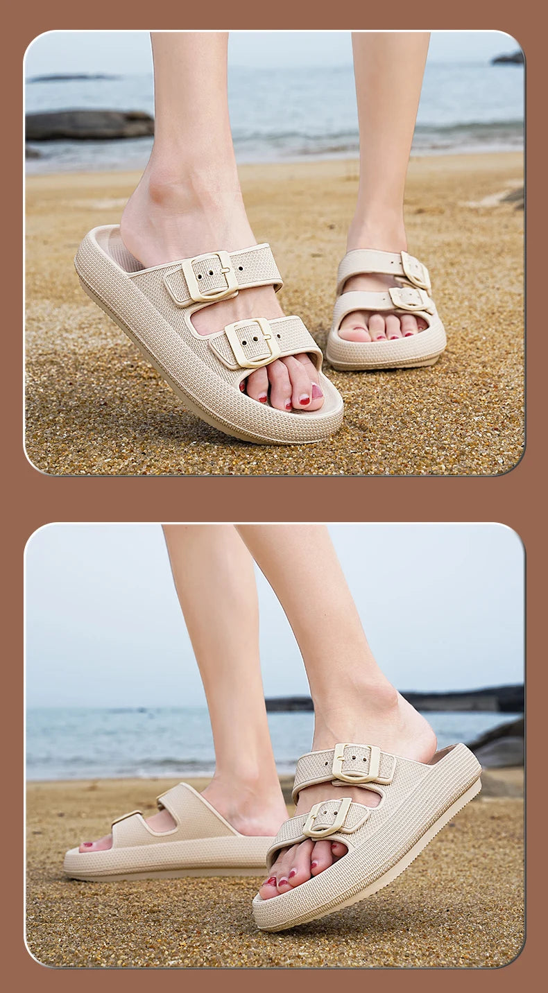 Brand Women Men Slippers Soft Sandals Women Beach Casual Shoes EVA Slides Original Men Flip-flop Summer 2023 Summer Men's Sandal