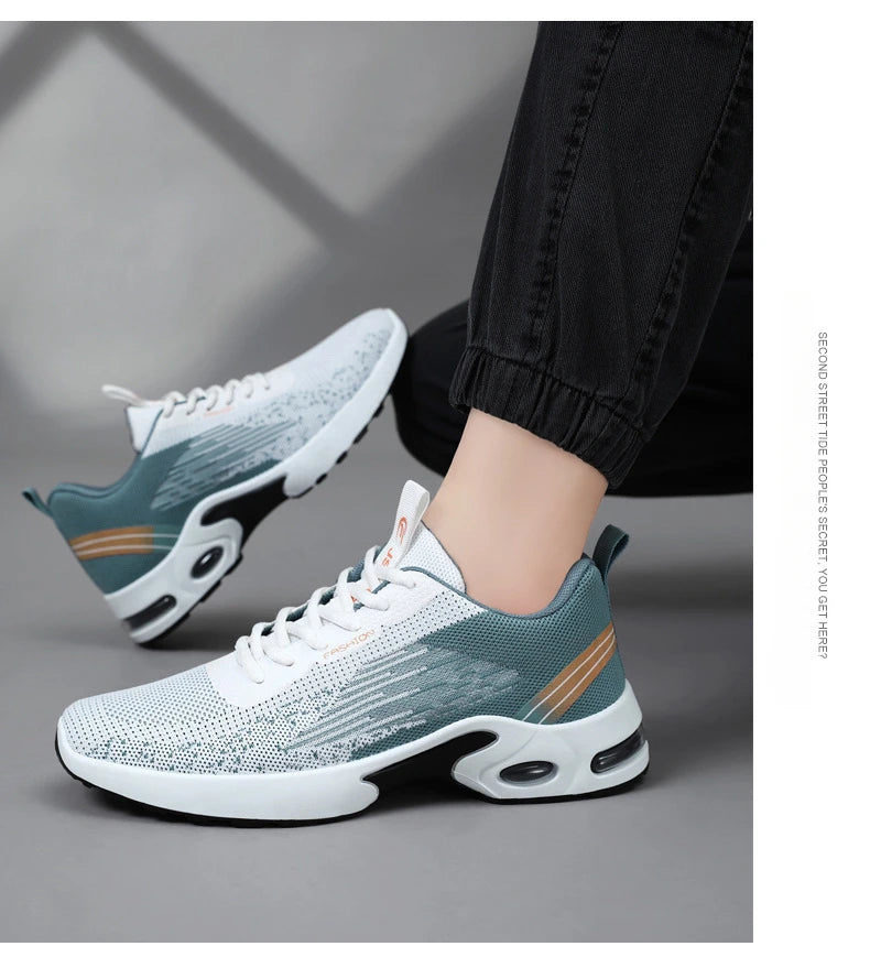 Men's Casual Sneakers Man High Quality Fashion Athletic Sport Shoes Tennis Spring Autumn Soft Soled Woven Breathable Sneakers