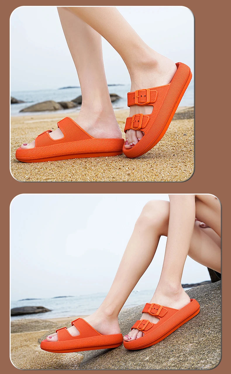 Brand Women Men Slippers Soft Sandals Women Beach Casual Shoes EVA Slides Original Men Flip-flop Summer 2023 Summer Men's Sandal