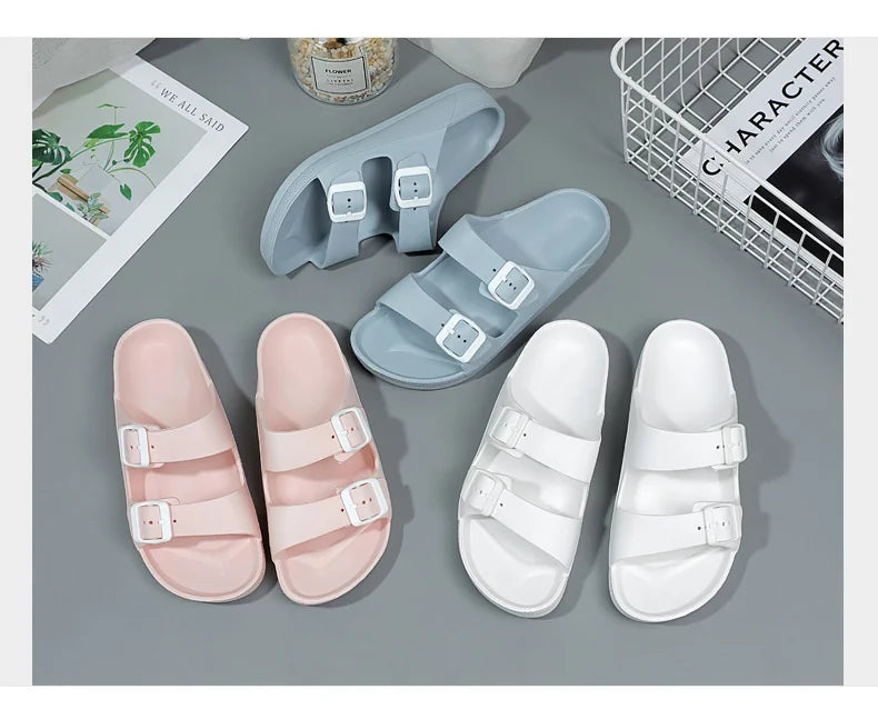 Brand Women Men Slippers Soft Sandals Women Beach Casual Shoes EVA Slides Original Men Flip-flop Summer 2023 Summer Men's Sandal