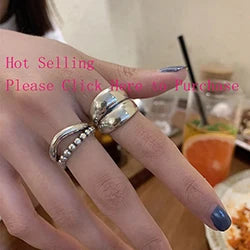 VENTFILLE 925 Sterling Silver Rings New Fashion Party Jewelry Vintage Charm Double Layer Geometric Nail Design Accessories Gifts