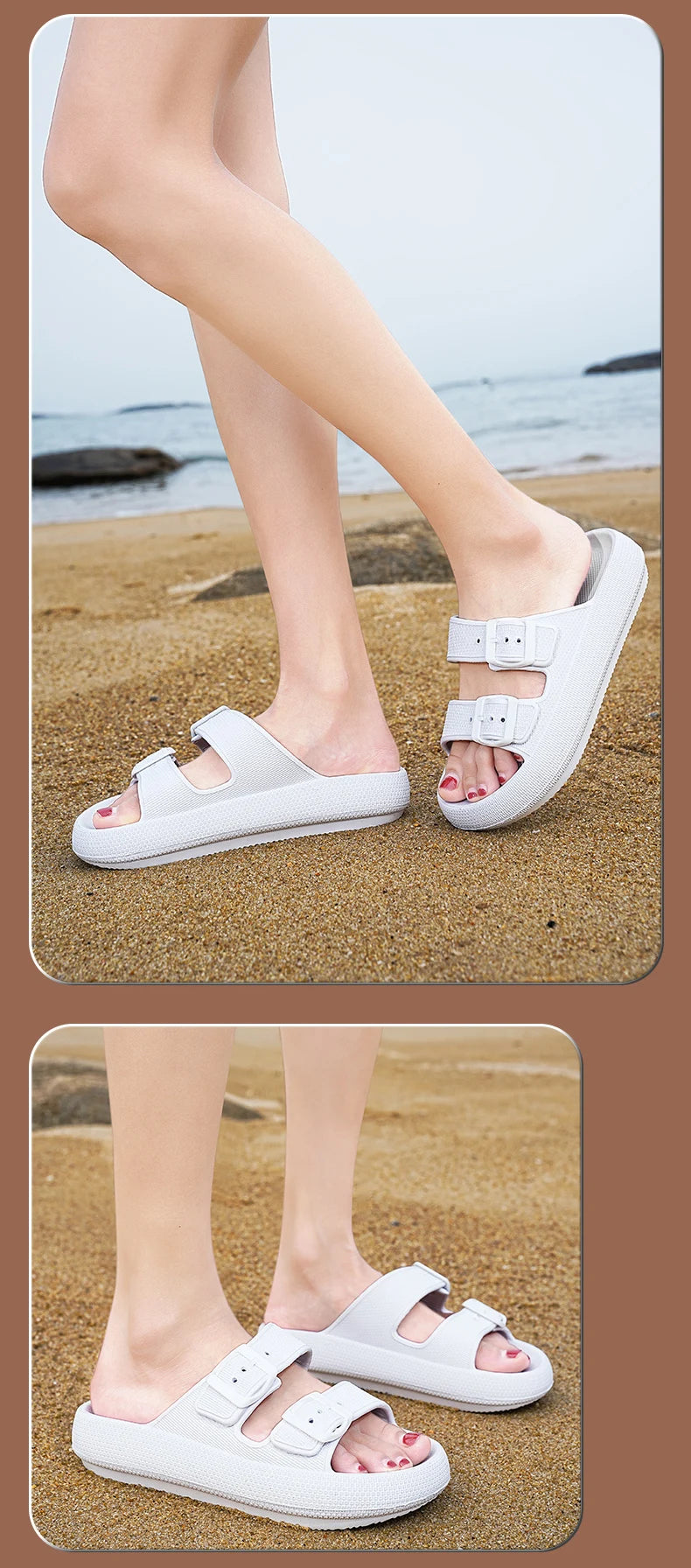 Brand Women Men Slippers Soft Sandals Women Beach Casual Shoes EVA Slides Original Men Flip-flop Summer 2023 Summer Men's Sandal