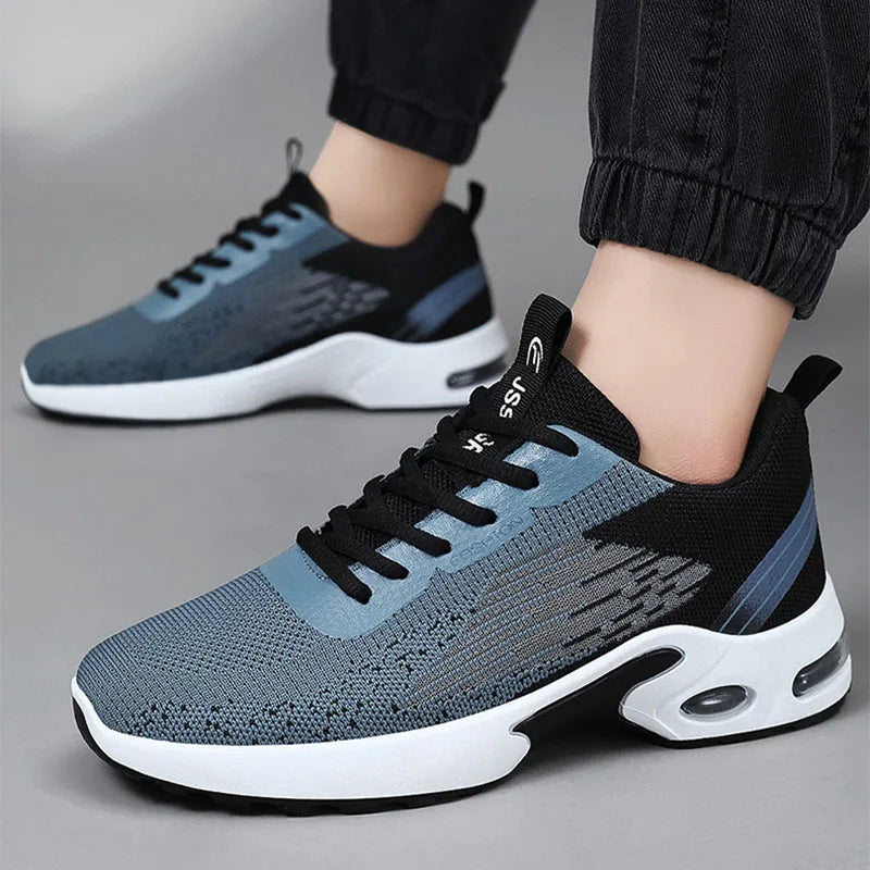 Men's Running Shoes Male Fashion Lightweight Breathable Lace Up Mesh Walking Shoes Workout Casual Sports Sneakers For Men