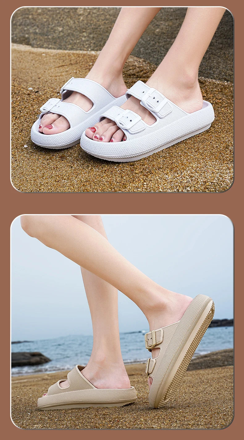 Brand Women Men Slippers Soft Sandals Women Beach Casual Shoes EVA Slides Original Men Flip-flop Summer 2023 Summer Men's Sandal