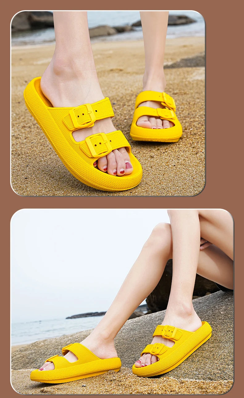 Brand Women Men Slippers Soft Sandals Women Beach Casual Shoes EVA Slides Original Men Flip-flop Summer 2023 Summer Men's Sandal