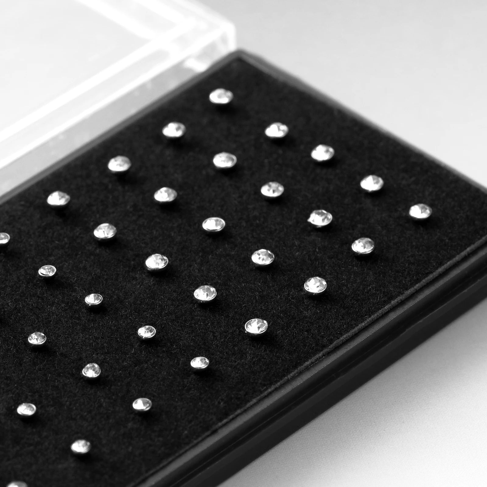 40/60 Pcs/Set Crystal Stainless Steel Nose Piercing Pack Straight Nose Ring Kit L Nose Stud Piercing Titanium Helix Body Jewelry