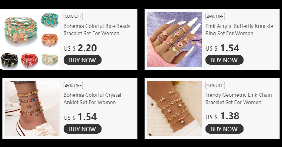 Bohemia Gold Color Leaves Bracelet Set For Women White Beads Round Charm Wrap Bangle Boho Girls Jewelry Gift