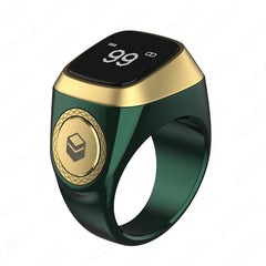 Green IQibla Smart Praise Zikr Ring