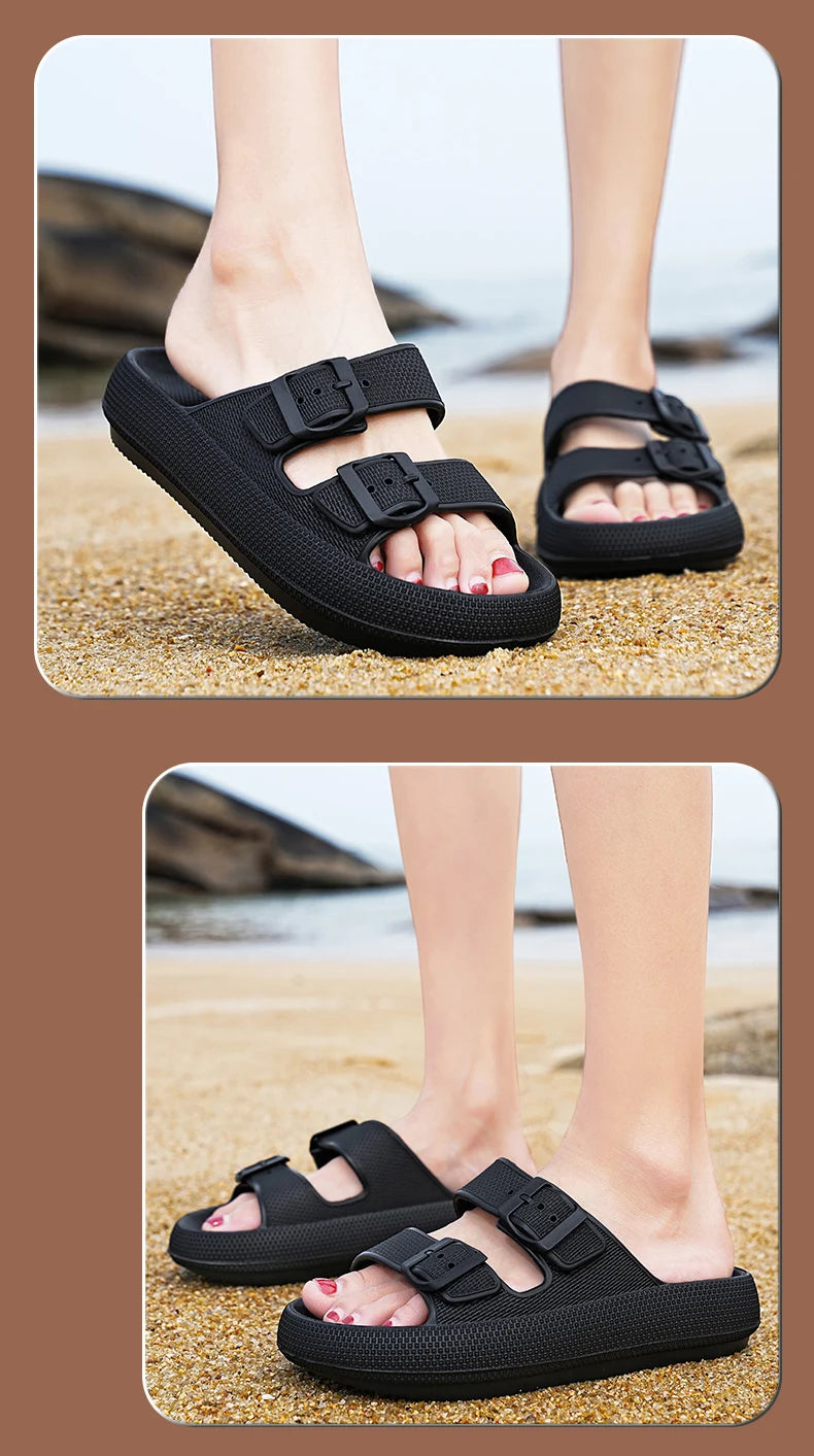 Brand Women Men Slippers Soft Sandals Women Beach Casual Shoes EVA Slides Original Men Flip-flop Summer 2023 Summer Men's Sandal