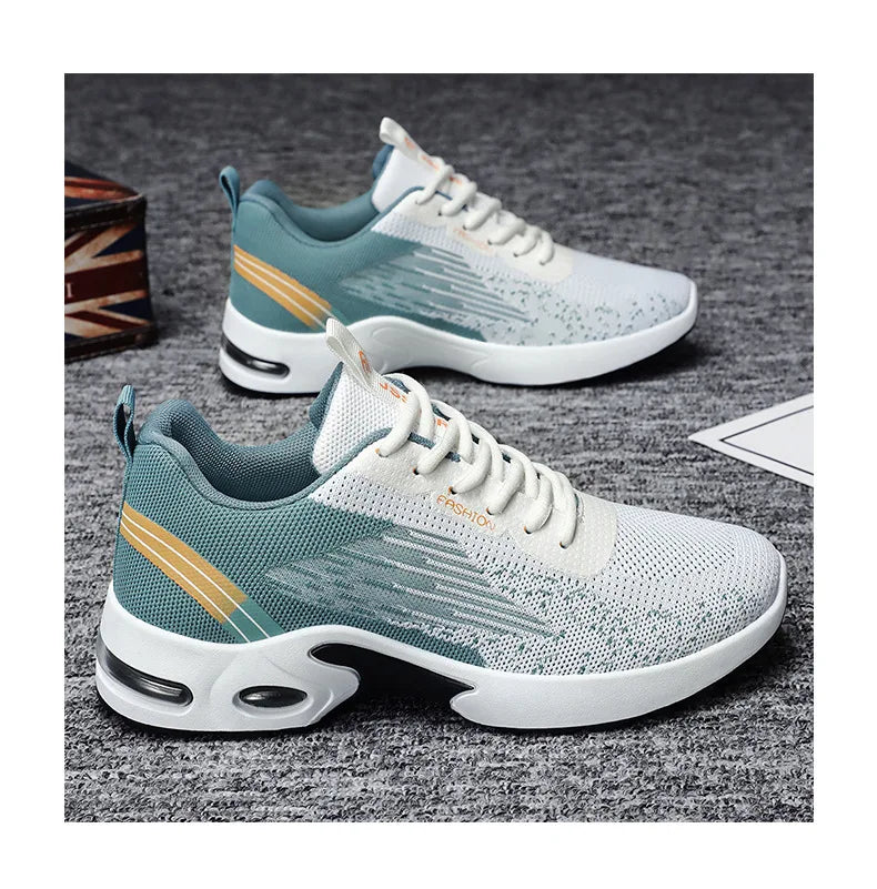 Men's Running Shoes Male Fashion Lightweight Breathable Lace Up Mesh Walking Shoes Workout Casual Sports Sneakers For Men