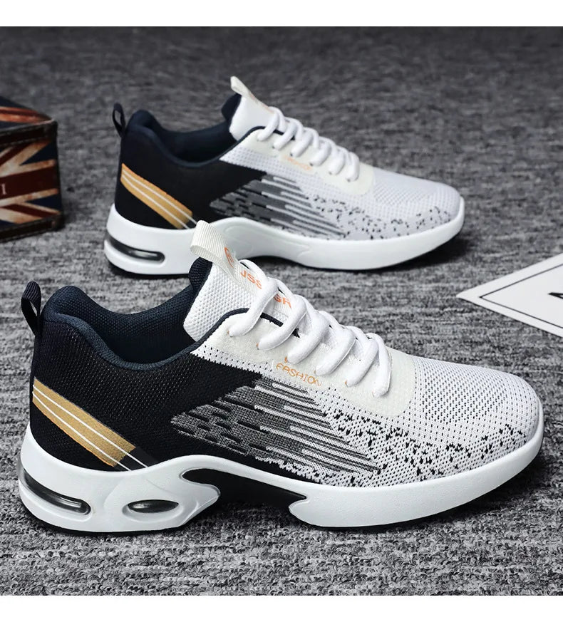 Men's Shoes Spring 2024 Air Cushion Soft Soled Sports Single Shoes Men's Shoes