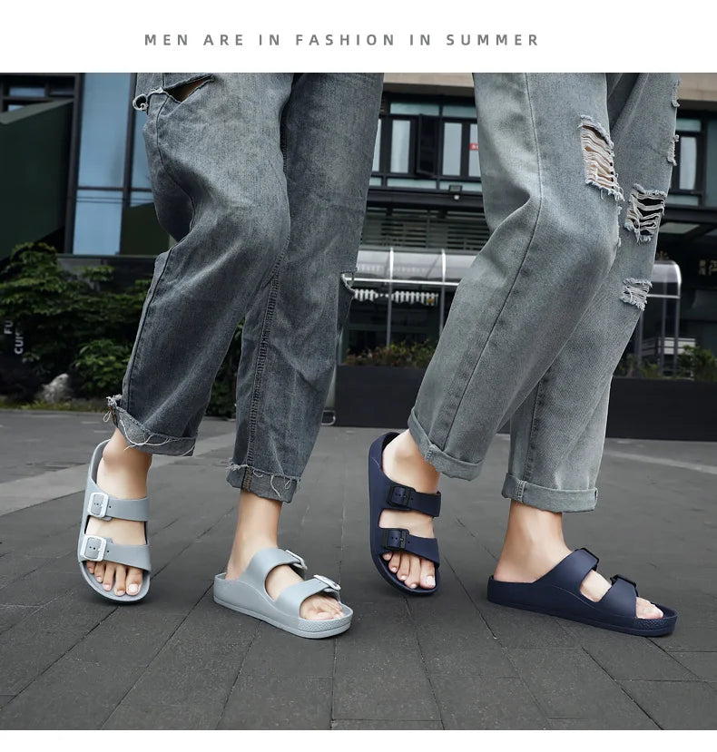 Brand Women Men Slippers Soft Sandals Women Beach Casual Shoes EVA Slides Original Men Flip-flop Summer 2023 Summer Men's Sandal