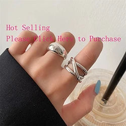 VENTFILLE 925 Sterling Silver Rings New Fashion Party Jewelry Vintage Charm Double Layer Geometric Nail Design Accessories Gifts