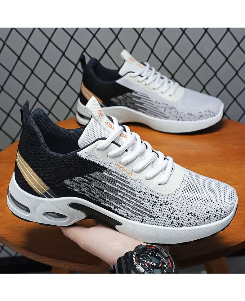 Men's Casual Sneakers Man High Quality Fashion Athletic Sport Shoes Tennis Spring Autumn Soft Soled Woven Breathable Sneakers