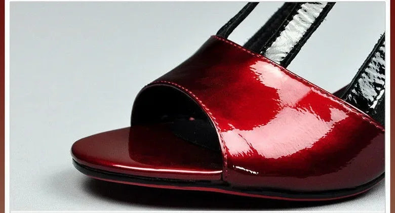 Summer Heels Medium Heel Buckle Female Footware Black 2024 Trend Fashion New Women's Pumps Shoes Peep Toe Women Sandals