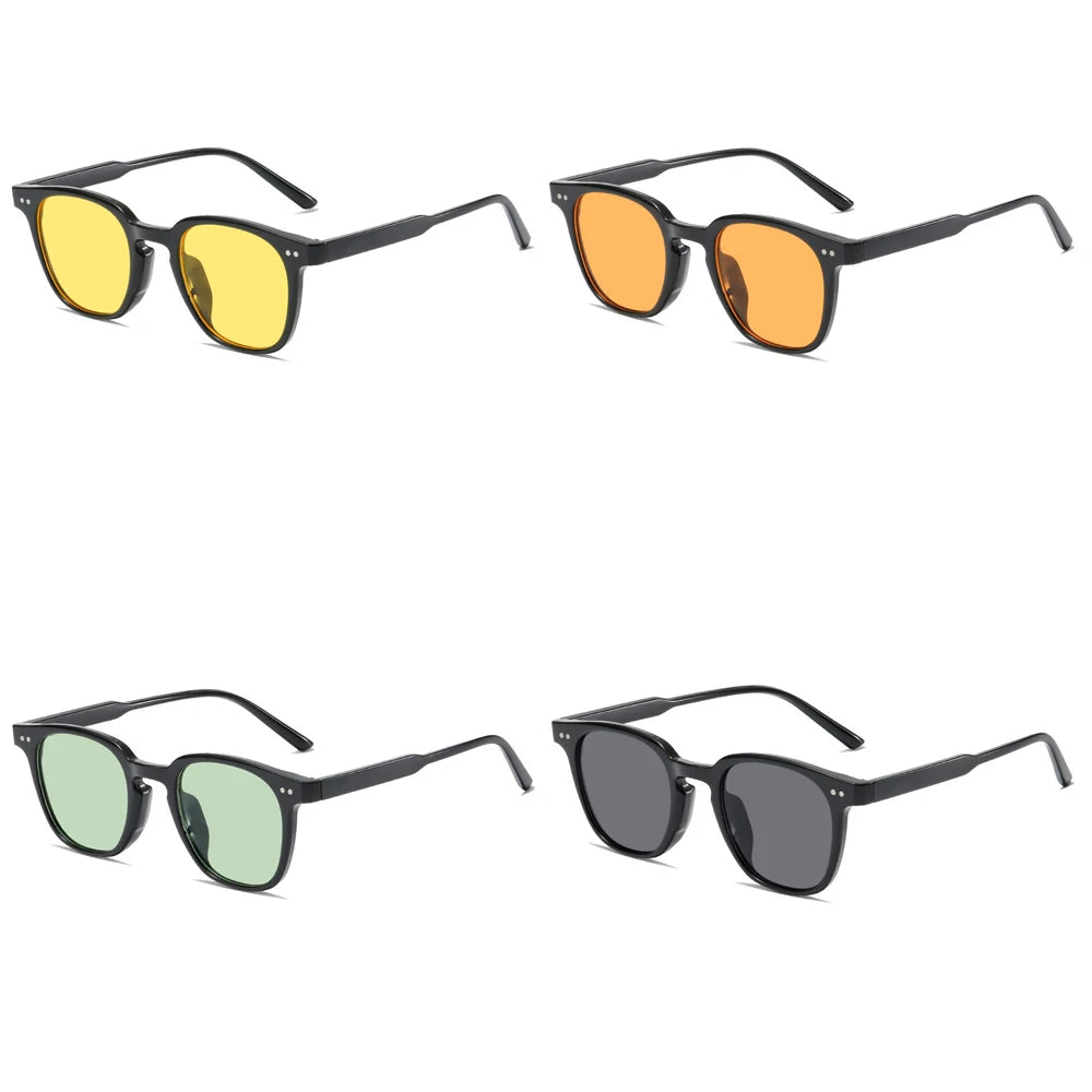 2025 Luxury Vintage Square Sunglasses for Women & Men – Small Round Retro UV400 Unisex Shades, Classic Designer Polarized Eyewear, Oculos De Sol, Trendy Hipster Sun Glasses