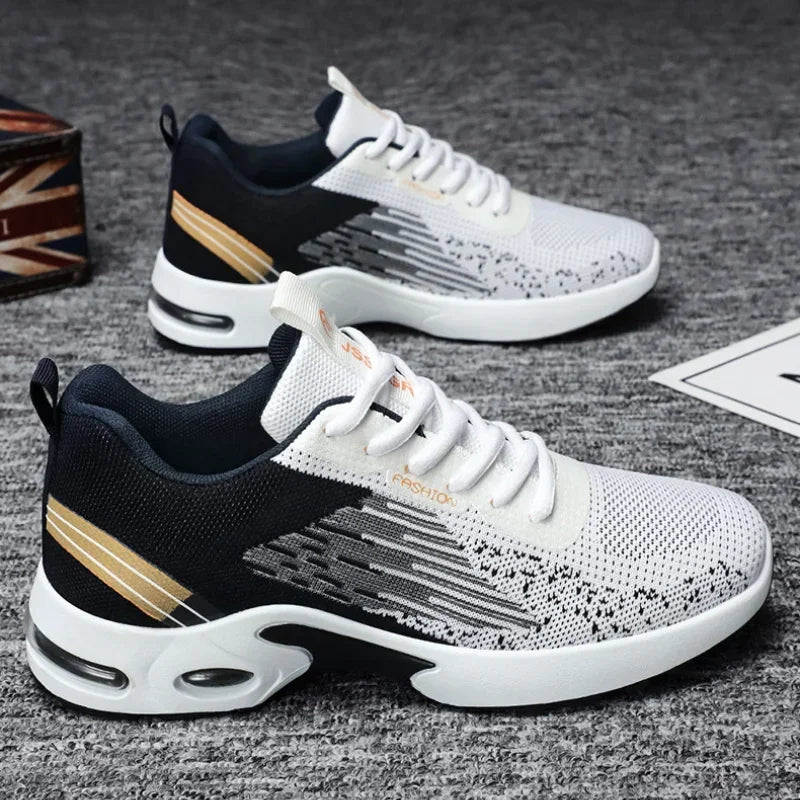 Men's Casual Sneakers Man High Quality Fashion Athletic Sport Shoes Tennis Spring Autumn Soft Soled Woven Breathable Sneakers