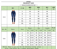 New Slim-Fit Ripped Jeans for Women – High-Waist Skinny Pencil Pants, Elastic Denim, Spring & Fall Casual Style