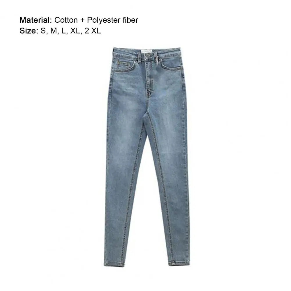 Women High Waist Jeans 2025 Spring Summer Skinny Casual Office Lady Slim Lifting Butt Denim Pencil Pants Female Elastic Trousers