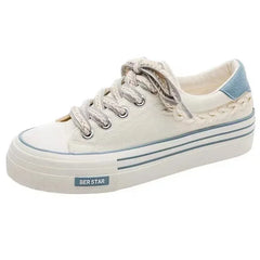 Women's Platform Canvas Shoes – Height Increasing Sneakers, Chunky Outdoor Trainers for Girls & Ladies