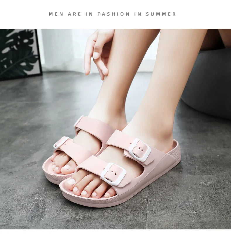 Brand Women Men Slippers Soft Sandals Women Beach Casual Shoes EVA Slides Original Men Flip-flop Summer 2023 Summer Men's Sandal