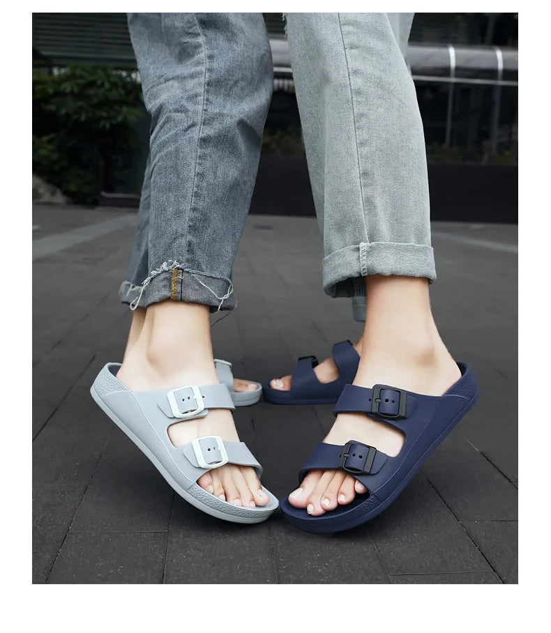 Brand Women Men Slippers Soft Sandals Women Beach Casual Shoes EVA Slides Original Men Flip-flop Summer 2023 Summer Men's Sandal