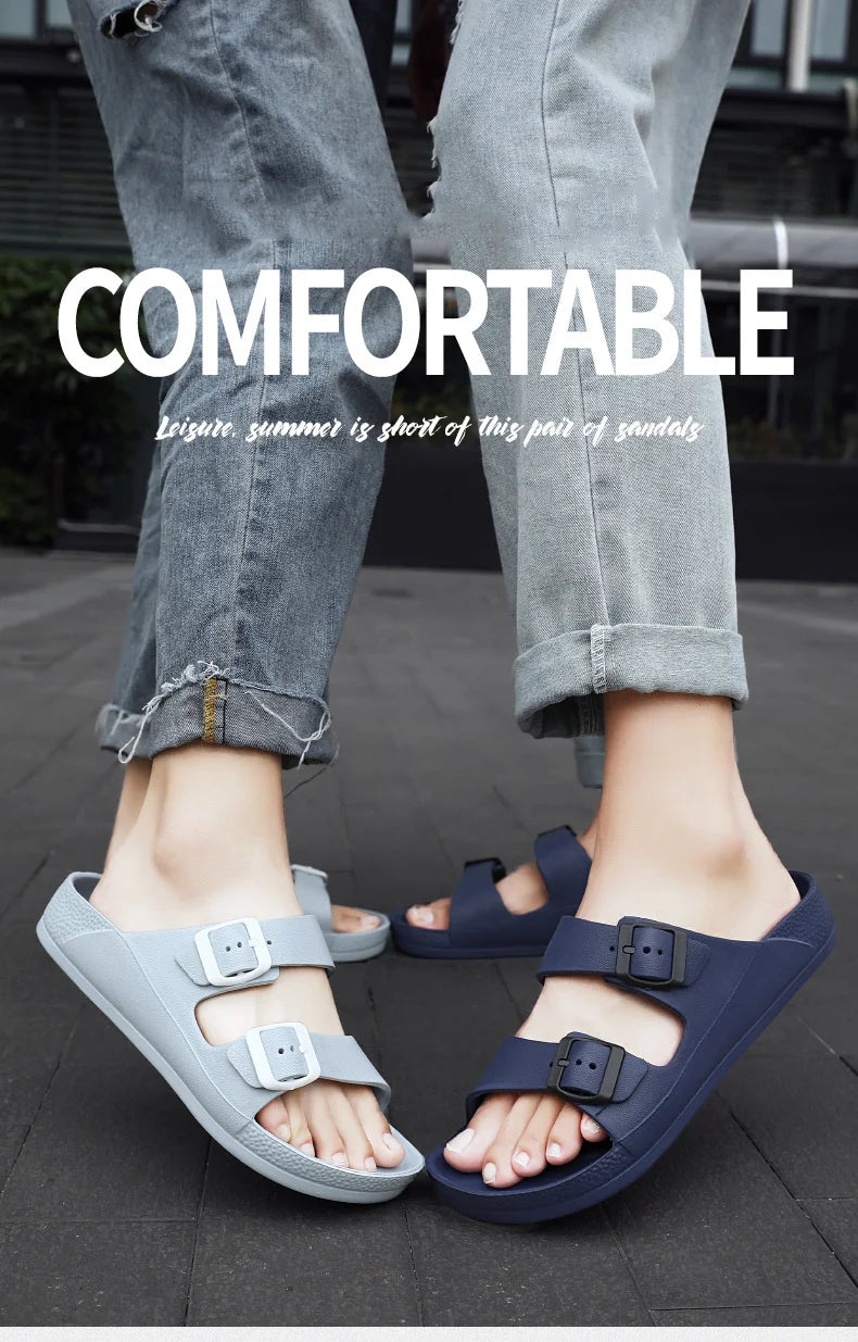 Brand Women Men Slippers Soft Sandals Women Beach Casual Shoes EVA Slides Original Men Flip-flop Summer 2023 Summer Men's Sandal