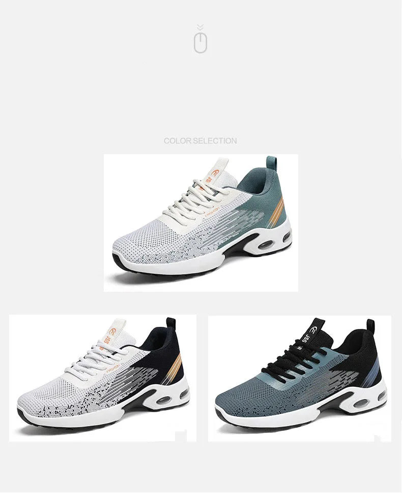Men's Running Shoes Male Fashion Lightweight Breathable Lace Up Mesh Walking Shoes Workout Casual Sports Sneakers For Men