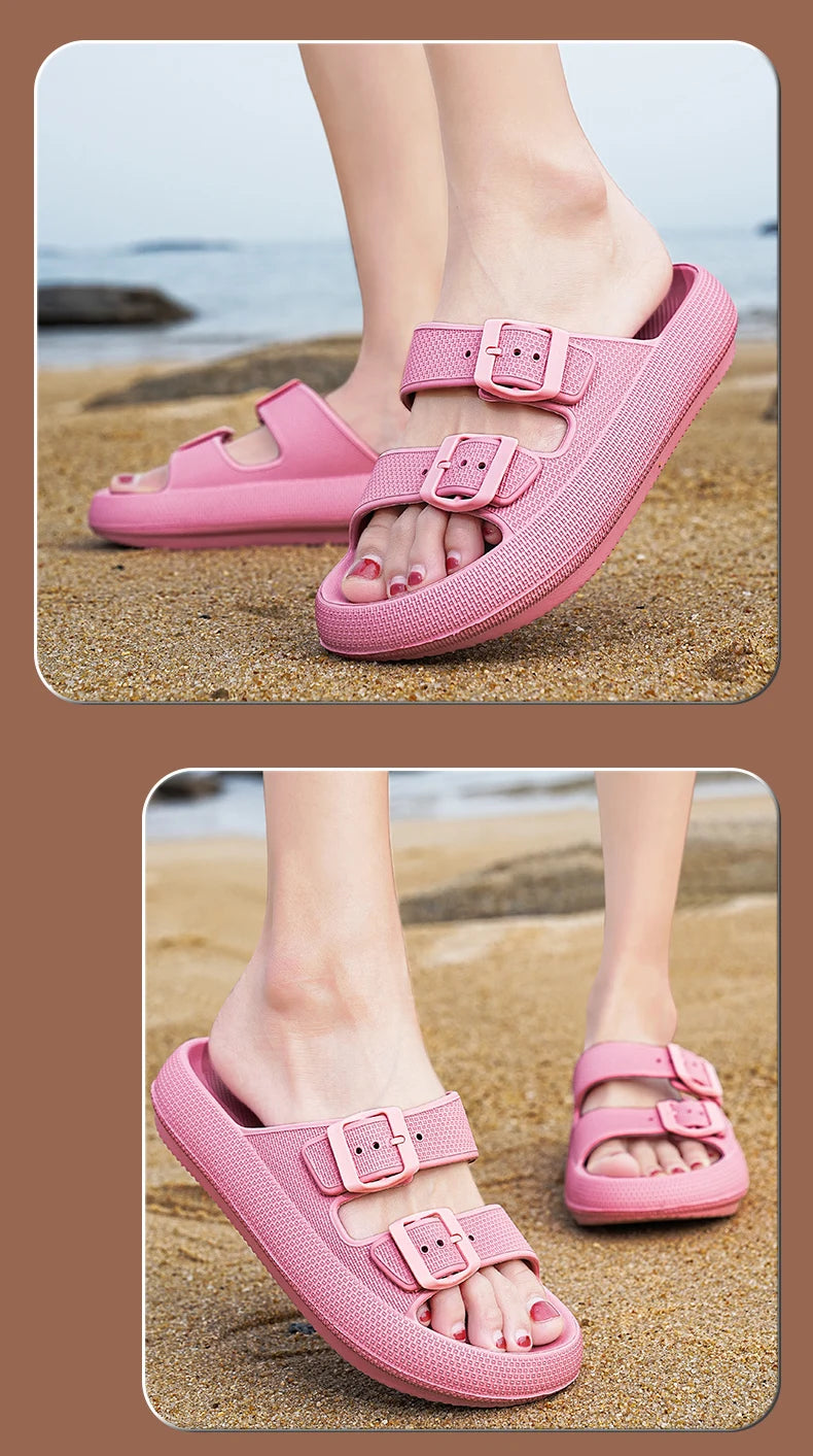 Brand Women Men Slippers Soft Sandals Women Beach Casual Shoes EVA Slides Original Men Flip-flop Summer 2023 Summer Men's Sandal