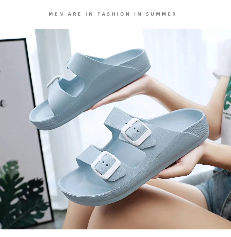 Brand Women Men Slippers Soft Sandals Women Beach Casual Shoes EVA Slides Original Men Flip-flop Summer 2023 Summer Men's Sandal