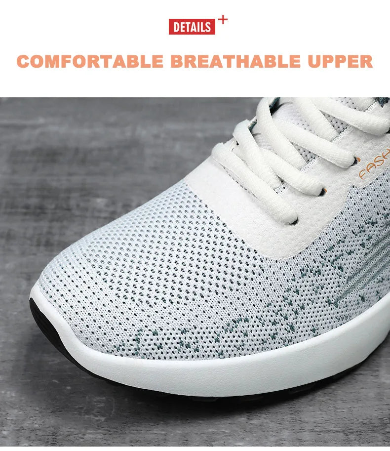 Men's Running Shoes Male Fashion Lightweight Breathable Lace Up Mesh Walking Shoes Workout Casual Sports Sneakers For Men