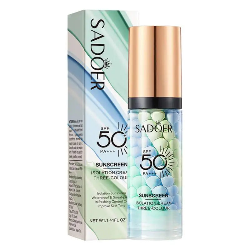 3-color Primer Full Coverage Isolation Cream Facial Concealer Makeup Invisible Pores Oil Control Uniform/Brighten Skin Color