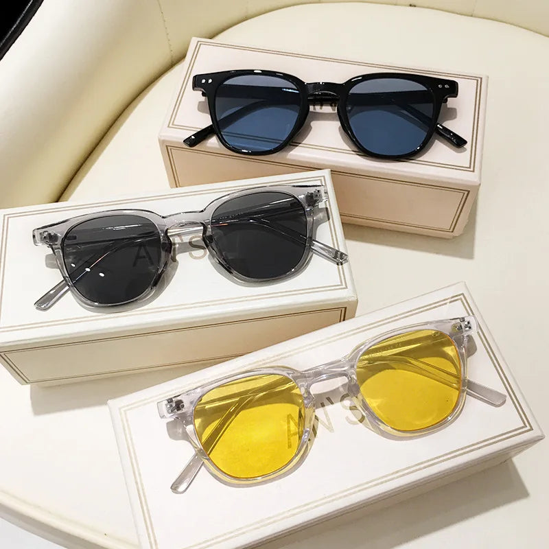 2025 Luxury Vintage Square Sunglasses for Women & Men – Small Round Retro UV400 Unisex Shades, Classic Designer Polarized Eyewear, Oculos De Sol, Trendy Hipster Sun Glasses