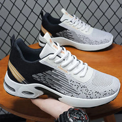 Men's Running Shoes Male Fashion Lightweight Breathable Lace Up Mesh Walking Shoes Workout Casual Sports Sneakers For Men