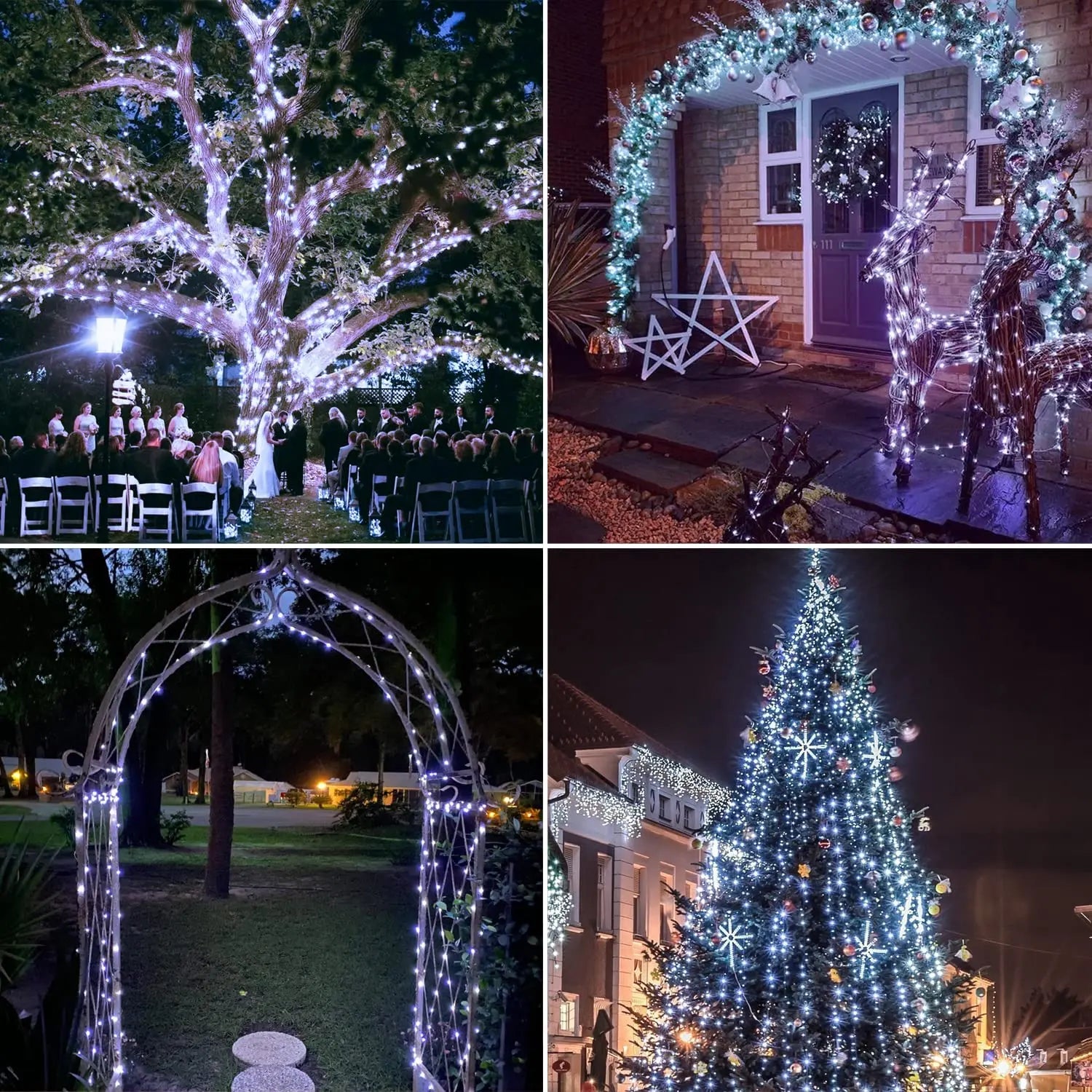 32m 22m 7m LED Solar Light Outdoor Fairy Garland String Light Waterproof Garden Festoon Lamp Christmas Yard Patio Party Decor