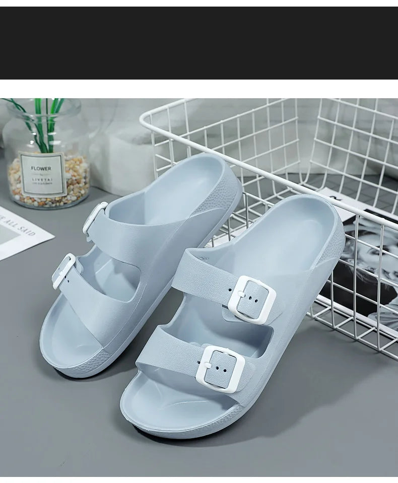 Brand Women Men Slippers Soft Sandals Women Beach Casual Shoes EVA Slides Original Men Flip-flop Summer 2023 Summer Men's Sandal