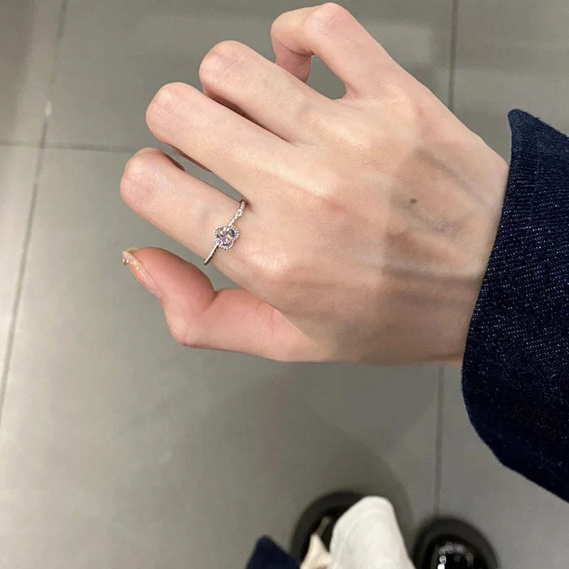 VENTFILLE 925 Sterling Silver Rings New Fashion Party Jewelry Vintage Charm Double Layer Geometric Nail Design Accessories Gifts