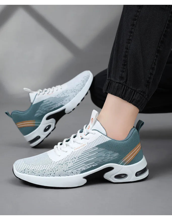 Men's Running Shoes Male Fashion Lightweight Breathable Lace Up Mesh Walking Shoes Workout Casual Sports Sneakers For Men