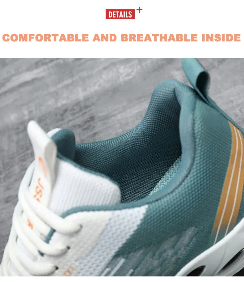 Men's Running Shoes Male Fashion Lightweight Breathable Lace Up Mesh Walking Shoes Workout Casual Sports Sneakers For Men