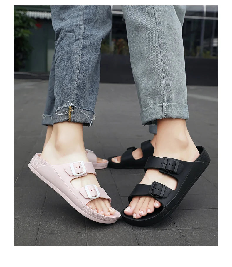 Brand Women Men Slippers Soft Sandals Women Beach Casual Shoes EVA Slides Original Men Flip-flop Summer 2023 Summer Men's Sandal