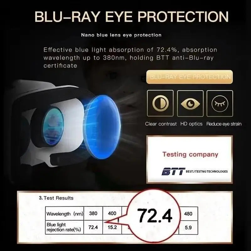 3D VR  G05A Glasses Headset Headmounted Virtual Reality Adjustable VR Glasses for 4.76inches Android And IOS Smart Phones